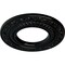 Ekena Millwork Andrea Ceiling Medallion (Fits Canopies up to 4 1/8"), 8 1/8"OD x 4 1/8"ID x 1/2"P, Black Pearl CM08ADBPS - alternate 3